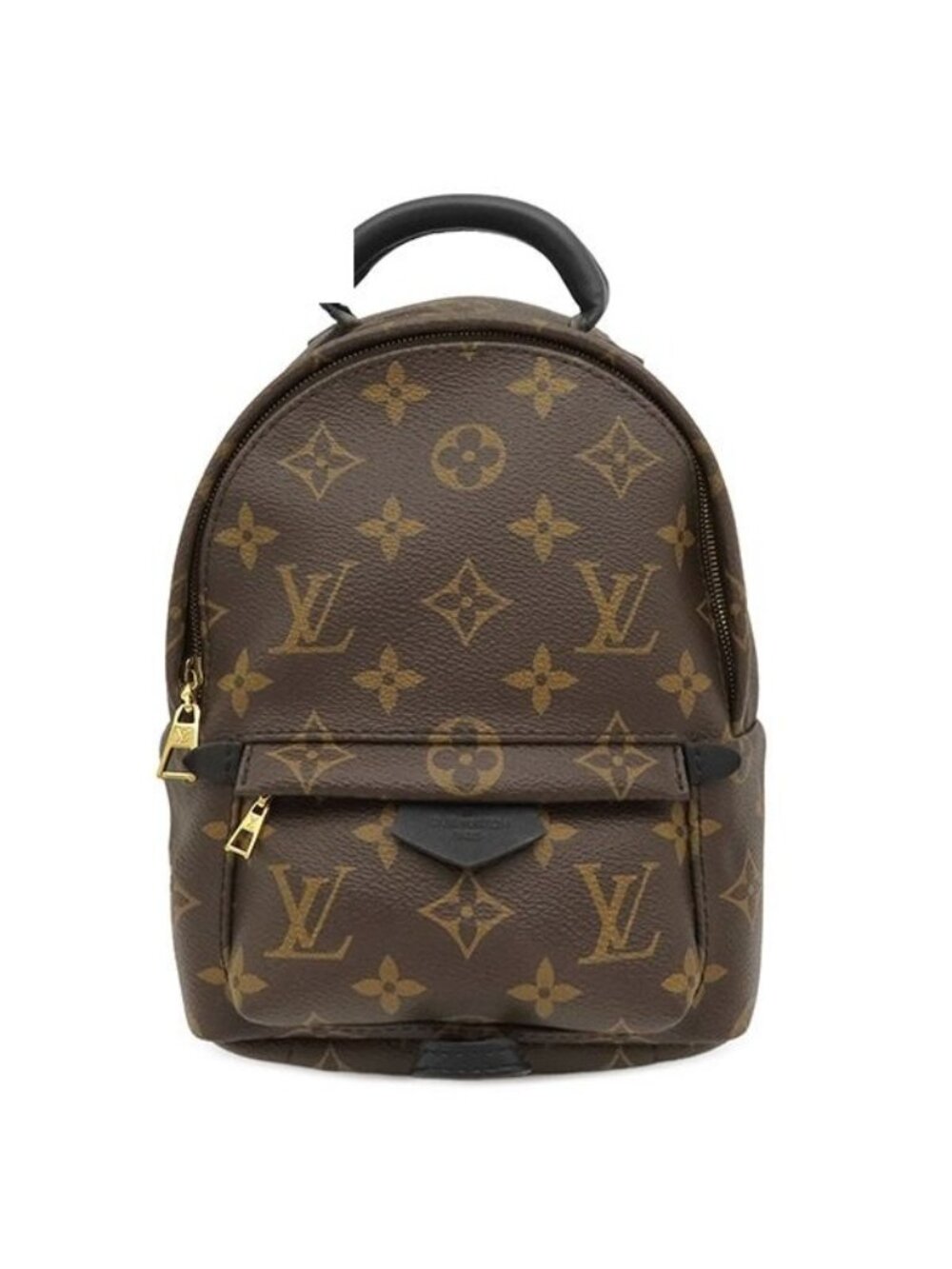 Louis Vuitton Backpack Palm Springs Mini Monogram Canvas Gold Brown